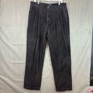 Dockers Khakis Corduroy Pants Mens Size 38x34 Dark Gray